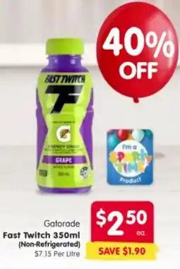 Spar Gatorade Fast Twitch offer