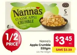 Spar Nanna's Apple Crumble offer