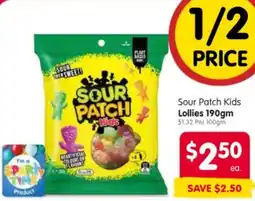 Spar Sour Patch Kids Lollies offer