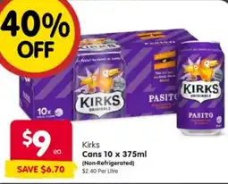 Spar Kirks Cans offer