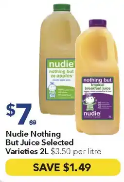 Ritchies Nudie Nothing But Juice Selected offer