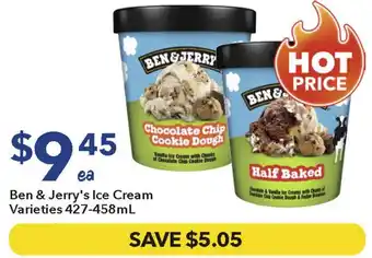 Ritchies Ben & Jerry's Ice Cream offer