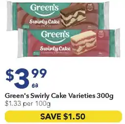 Ritchies Green's Swirly Cake offer