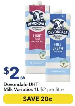 Ritchies Devondale UHT Milk offer