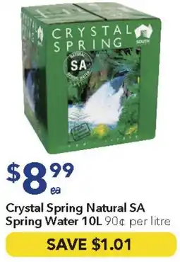 Ritchies Crystal Spring Natural SA Spring Water offer