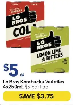 Ritchies Lo Bros Kombucha offer