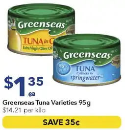 Ritchies Greenseas Tuna Varieties offer