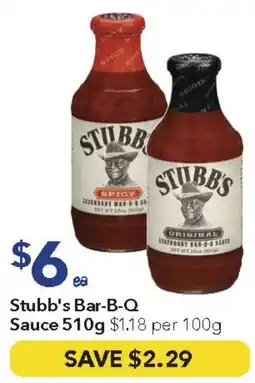 Ritchies Stubb's Bar-B-Q Sauce offer