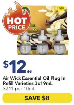Ritchies Air Wick Essential Oil Plug In Refill Varieties offer
