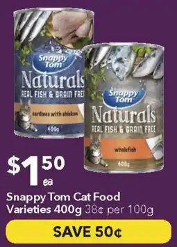 Ritchies Snappy Tom Cat Food Varieties offer
