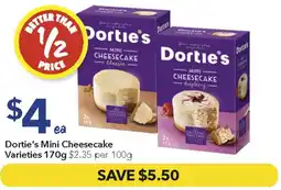 Ritchies Dortie's Mini Cheesecake offer