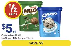 Ritchies Oreo or Nestlé Milo Ice Cream offer