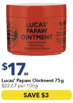 Ritchies Lucas' Papaw Ointment offer