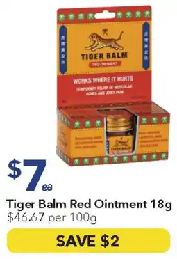 Ritchies Tiger Balm Red Ointment offer
