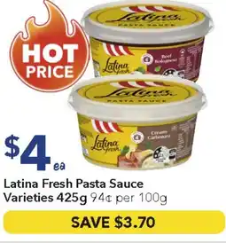 Ritchies Latina Fresh Pasta Sauce offer