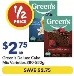 Ritchies Green's Deluxe Cake Mix offer