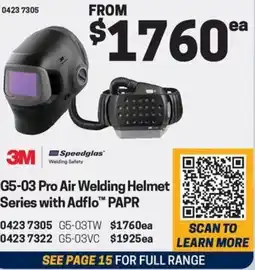 Blackwoods G5-03 Pro Air Welding Helmet Series with Adflo™ PAPR offer
