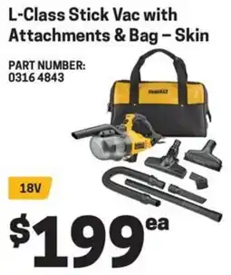 Blackwoods L-Class Stick Vac with Attachments & Bag offer