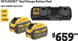 Blackwoods DeWalt XR FLEXVOLT™ Dual Charger Battery Pack offer