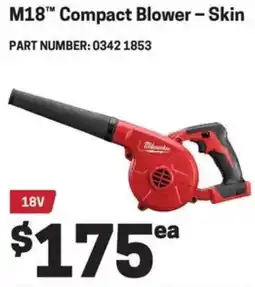 Blackwoods Milwaukee M18™ Compact Blower offer