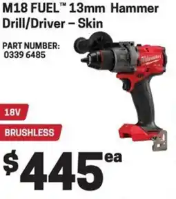 Blackwoods Milwaukee M18 FUEL™ 13mm Hammer Drill/Driver offer