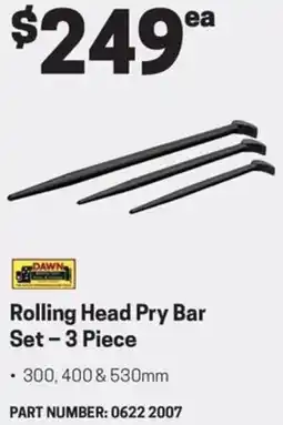 Blackwoods Rolling Head Pry Bar Set offer