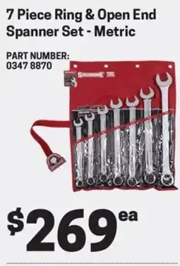 Blackwoods Ring & Open End Spanner Set offer