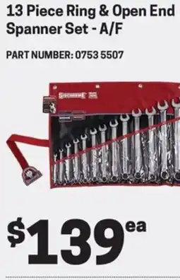 Blackwoods Ring & Open End Spanner Set - A/F offer