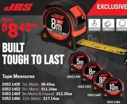 Blackwoods Tape Measures offer