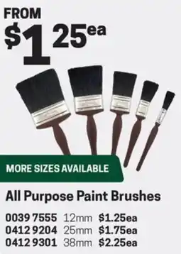 Blackwoods All Purpose Paint Brushes offer