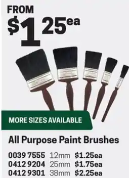 Blackwoods All Purpose Paint Brushes offer