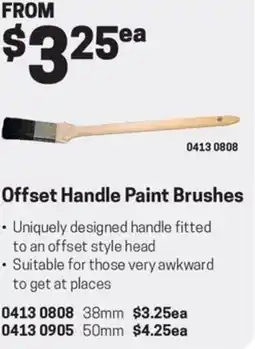 Blackwoods Offset Handle Paint Brushes offer