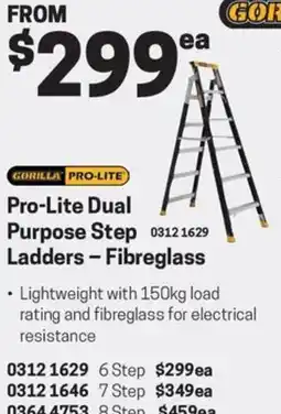 Blackwoods Pro-Lite Dual Purpose Step Ladders offer