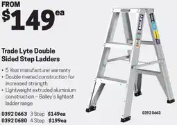 Blackwoods Trade Lyte Double Sided Step Ladders offer