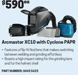 Blackwoods Arcmaster XC10 with Cyclone PAPR offer