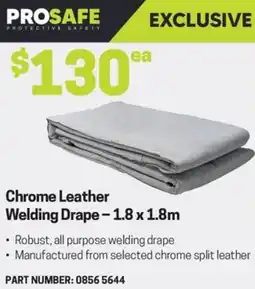 Blackwoods Chrome Leather Welding Drape offer