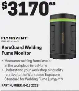 Blackwoods AeroGuard Welding Fume Monitor offer