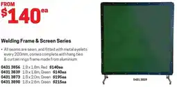 Blackwoods Welding Frame & Screen Series offer