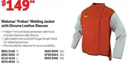 Blackwoods Wakatac Proban Welding Jacket with Chrome Leather Sleeves offer