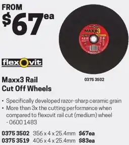 Blackwoods Maxx3 Rail Cut Off Wheels offer