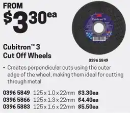 Blackwoods Cubitron™ 3 Cut Off Wheels offer