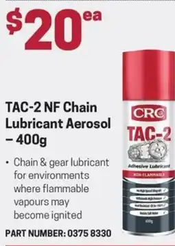 Blackwoods TAC-2 NF Chain Lubricant Aerosol offer