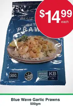 Australian Butchers Blue Wave Garlic Prawns offer