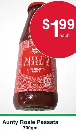 Australian Butchers Aunty Rosie Passata offer