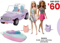 Toymate Barbie Dolls and Vehicles offer