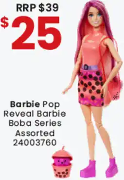 Toymate Barbie Pop Reveal Barbie Boba Series offer