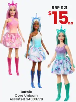 Toymate Barbie Core Unicorn offer