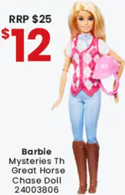 Toymate Barbie Mysteries Th Great Horse Chase Doll offer