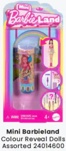 Toymate Mini Barbieland Colour Reveal Dolls offer