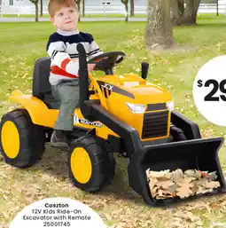 Toymate Coszton Kids Ride-On Excavator with Remote offer